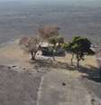 Imagem impressionante mostra local próximo ao rio em Corumbá  Foto: Reprodução/TV Globo