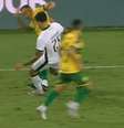 Entrada de Filipe Augusto em Gregore.   Foto: SporTV/Premiere / Esporte News Mundo