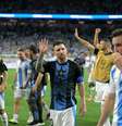 Messi comemorando.   Foto: JUAN MABROMATA/AFP via Getty Images / Esporte News Mundo