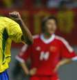 Rivaldo com a camisa 10 do Brasil –  Foto: Antonio Scorza /AFP via Getty Images / Jogada10