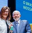 Petrobras quer voltar a produzir na Bolívia mesma quantidade de gás natural que produzia em 2014, segundo a presidente da estatal, Magda Chambriard, que acompanhou Lula em viagem ao país vizinho  Foto: Ricardo Stuckert / Presidencia da Republica / Estadão
