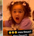 Karoline Lima muda visual para festa de 2 anos da filha e mostra reação dela; veja  Foto: Reprodução/Instagram