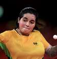 Bruna Alexandre, mesa-tenista da Seleção Brasileira  Foto: Getty Images