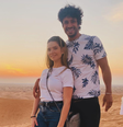 Camila Campos e o marido, o zagueiro Léo Lacerda  Foto: Instagram