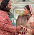 Anant Ambani e Radhika Merchant se casam em festa luxuosa, cheia de famosos  Foto: Reliance Industries via Reuters 