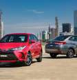 Toyota Yaris hatch e sedan  Foto: Divulgação Toyota