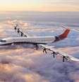 Avião totalmente elétrico em desenvolvimento, chamado E9X, deverá ter alcance de cerca de 805 quilômetros e espaço para 90 passageiros.  Foto: Elysian/Divulgação / Estadão