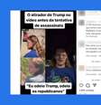 Autor da gravação não é Thomas Matthew Crooks, e sim um usuário da rede social X (antigo Twitter), que fingiu ser o atirador em vídeo  Foto: Reprodução/Instagram / Estadão