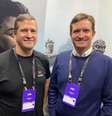 Benjaim Zuckerer e Stephen Vogler, da CipSoft, passaram pelo Brasil na gamescom latam  Foto: Terra Game On / Pablo Raphael