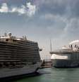 Navios de cruzeiro no porto de Barcelona  Foto: DW / Deutsche Welle