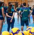 Seleção brasileira feminina de vôlei treina em Paris   Foto: Wander Roberto/COB