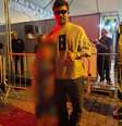 Xamã e Sophie Charlotte apareceram em foto de fã em frente ao camarim do cantor em show no RJ  Foto: Reprodução/Instagram