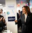 Pré-candidata, Kamala Harris faz primeiro comício pela disputa à Presidência dos Estados Unidos  Foto: Erin Schaff/Pool via REUTERS
