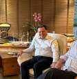 Aécio, Datena, Perillo e José Aníbal se encontraram na tarde desta quarta-feira para discutir candidatura do apresentador  Foto: Divulgação/PSDB / Estadão