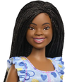 O cabelo e as roupas da nova Barbie Down foram desenvolvidos com base no feedback da comunidade negra  Foto: Divulgação/Mattel