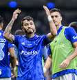 William comemora o primeiro gol do Cruzeiro sobre o Juventude –  Foto: Gustavo Aleixo/Cruzeiro / Jogada10