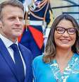 Janja ao lado de Emmanuel Macron, na abertura da Olimpíada 2024, de Paris   Foto: Reprodução/Instagram / Elas no Tapete Vermelho
