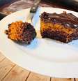  Bolo de cenoura e chocolate com aveia  Foto: Bake and Cake Gourmet