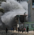 Ataque em escola de Gaza deixou dezenas de mortos, segundo autoridades locais  Foto: EPA / BBC News Brasil