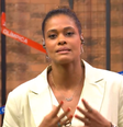 Atleta ficou constrangida durante transmissão   Foto: Reprodução / CazeTV