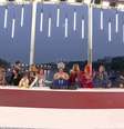 Uma cena de banquete durante a cerimônia de abertura de Paris 2024, que incluiu uma representação do deus grego Dionísio, foi criticada  Foto: BBC News Brasil