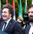 Os presidentes da Argentina e do Chile, Javier Milei e Gabriel Boric, cujos países questionaram a vitória de Maduro na Venezuela  Foto: Getty Images / BBC News Brasil