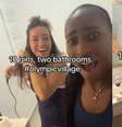Tenista Coco Gauff revelou nas redes sociais que a falta de banheiros fez atletas dos Estados Unidos deixarem a Vila Olímpica de Paris  Foto: Reprodução/TikTok/Coco Gauff