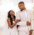 Casamento de Simone Biles e Jonathan Owens, antes das Olimpíadas de Paris 2024, esbanjou luxo e troca de vestidos.  Foto: Reprodução, Instagram @simonebiles / / Purepeople