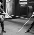Bob Anderson e Mark Hamill em Star Wars.  Foto: Adoro Cinema