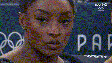Simone Biles reage à apresentação de Rebeca Andrade e viraliza  Foto: Reprodução/SporTV