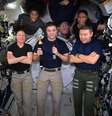 Astronautas praticam Olimpíadas no espaço  Foto: Nasa