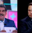 Nicolás Maduro e Elon Musk  Foto: Montagem com fotos da Reuters