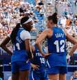 Jogadoras da França em quadra  Foto: Esporte News Mundo
