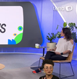 No 'Paris É Delas' desta sexta-feira a apresentadora Renata Veneri contou com a presença de Daniela Alvarez (à esquerda do sofá), Adriana Silva (ao centro) e de Bárbara Murayama (à direita)  Foto: Terra
