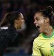 Gabi Portilho comemora gol que abriu o placar contra a França.  Foto: Stephane Mahe/REUTERS