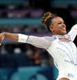 Rebeca Andrade na final no salto em Paris-2024  Foto: Julian Finney/Getty Images