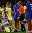 Brasil enfrentou a França pelas quartas de final do futebol feminino em Paris-2024  Foto: Stephane Mahe