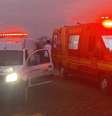 Ambulâncias foram enviadas para prestar socorro a indígenas feridos  Foto: Divulgação/Aty Guasu/Instagram