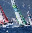 João Siemsen e Marina Arndt disputaram três regatas no Nacra 17 em Paris 24.  Foto: World Sailing/Lloyd Images / Esporte News Mundo