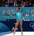 Rebeca Andrade na final do solo  Foto: Reuters/Amanda Perobelli