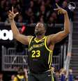 Draymond Green, ala do Golden State Warriors, é tetracampeão da NBA e bicampeão olímpico  Foto: Reprodução/Twitter via @warriors / Estadão