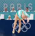Ana Barbosu durante apresentação no solo nos Jogos de Paris  Foto: REUTERS/Mike Blake