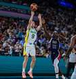 Brasil x EUA no basquete masculino nos Jogos de Paris.  Foto: Wander Roberto/COB / Olimpíada Todo Dia
