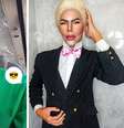 Conhecido por ter se transformado em “Ken Humano”, Felipe Máximo, de 20 anos, se reinventou mais uma vez, em busca de trabalho  Foto: Montagem/Reprodução/Instagram