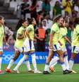 Jogadoras do Brasil comemoram classificação para a final dos Jogos Olímpicos de Paris  Foto: Gaspar Nóbrega/COB