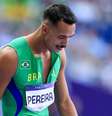 Rafael Pereira disputou a semifinal dos 110 metros com barreiras nos Jogos de Paris  Foto: Divulgação/CBAt