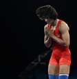 Vinesh Phogat, da Índia  Foto: REUTERS/Arlette Bashizi