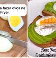 Veja como preparar ovos na air fryer  Foto: Reprodução/Instagram/@mixutilidades