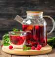 Chá de hibisco com framboesa e hortelã  Foto: Marina Rich | Shutterstock / Portal EdiCase