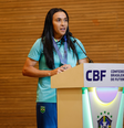 MARTA, SELEÇÃO BRASILEIRA DE FUTEBOL FEMININO, NA SEDE DA CBF  Foto: Rafael Ribeiro/CBF / Olimpíada Todo Dia